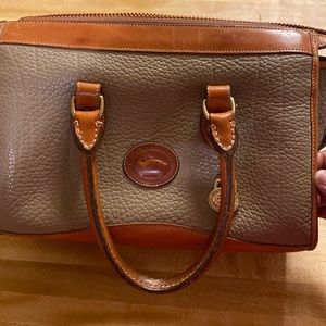 Beige Dooney and bourke Boston bag